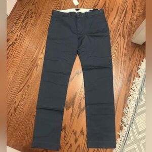 J. Crew Men's Navy Chinos - Straight Fit